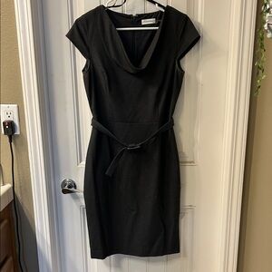 Calvin Klein size 4 Charcoal Cap Sleeve dress